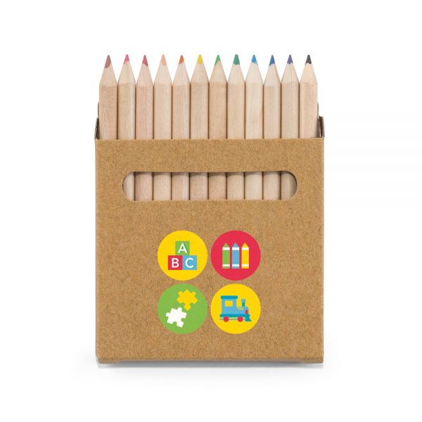 7198 - Caixa de cartão com 12 mini lápis de cor - Image 5