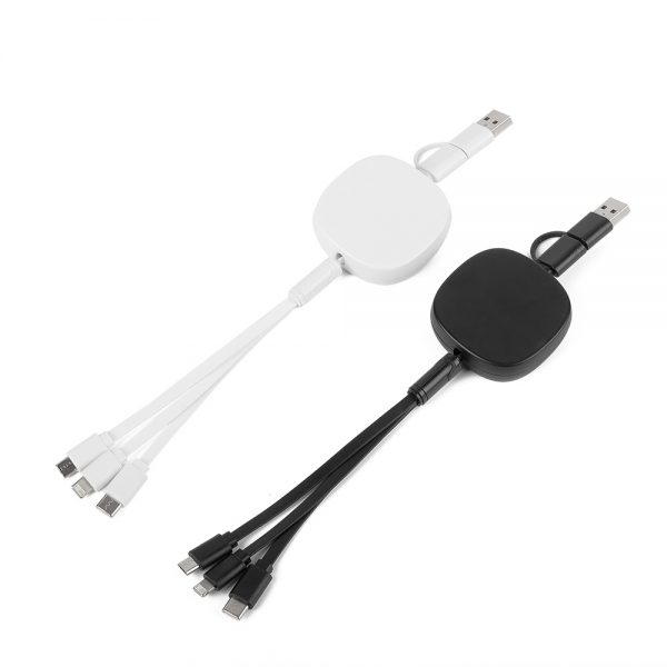 7006 - Cabo USB Retrátil 3 em 1 - Imagem 5