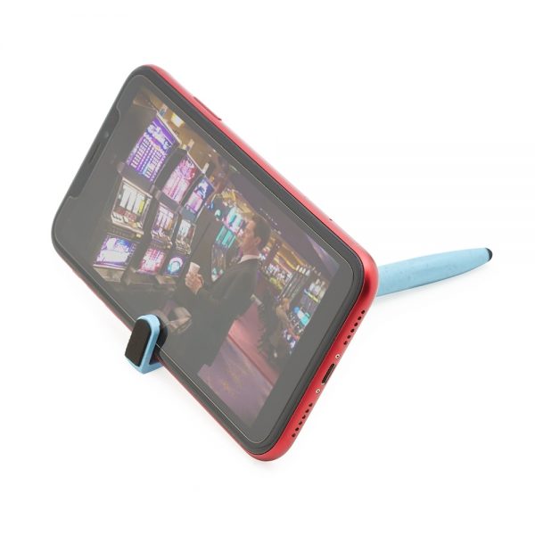 7021 - Caneta Fibra de Bambu Touch com Suporte - Imagem 4