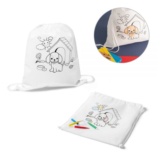 7002 - Sacola tipo mochila para colorir